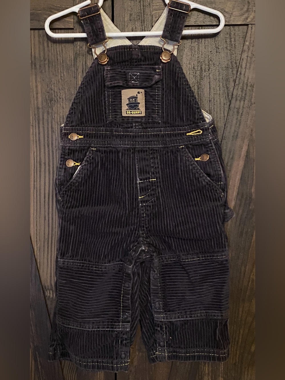 Vintage Gymboree Corduroy  Overalls with Patch Logo